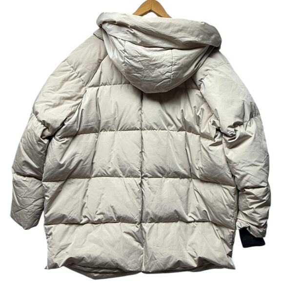 Orolay Down Puffer Coat Plus Size 4X Jacket Beige Waterproof Hooded Winter Warm - Picture 3 of 9